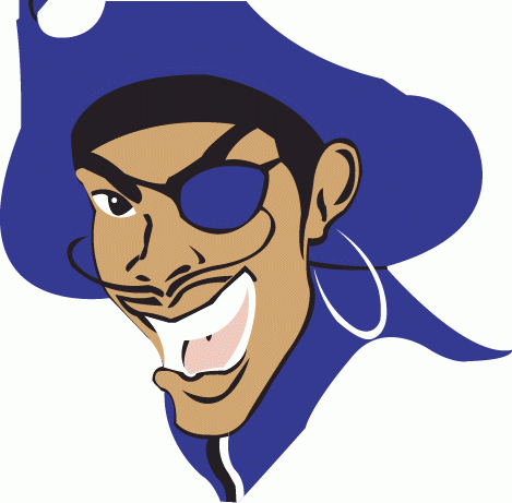 Hampton Pirates 1997-2001 Primary Logo vinyl decal